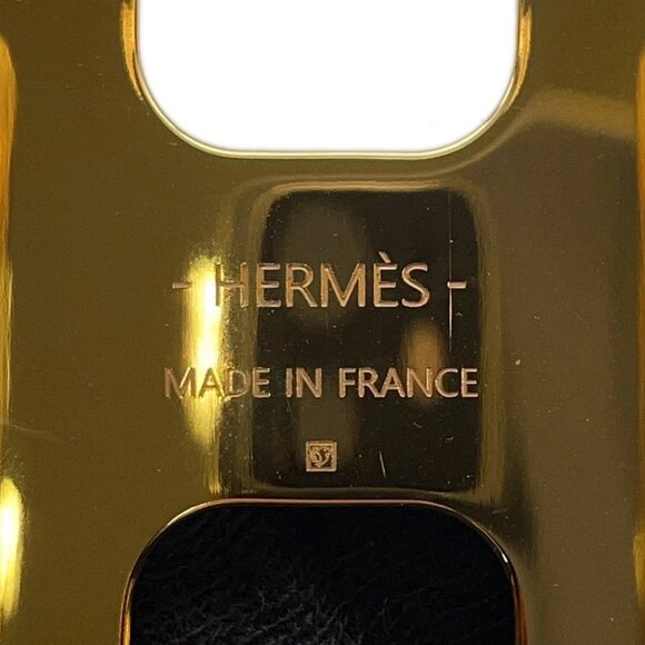 HERMES Olympus Bangle Epsom/Gold Plated Gold - Picture 8 of 9
